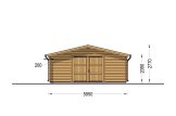 Holzgarage CLASSIC 75 (44 mm), 6x5.7m, 34 m² / 75 m³ specification 2