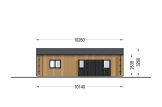 Blockbohlenhaus SELENE (Isoliert, 44 mm + Holzverschalung), 54 m² specification 4