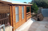 Blockbohlenhaus ISLA (Isoliert, 44+44 mm), 6x5 m, 18 m² + 7 m² Terrasse customer 2