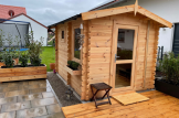 Gartensauna ELDA (44 mm), 2,5x2 m, 5 m² customer 2