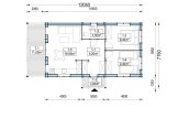B-Ware: Blockbohlenhaus mit Terrasse DONNA S (Extra Isoliert, 44+44 mm), 63 m² + 11.5 m² specification 1