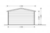 Gartenhaus aus Holz OSLO (34 mm), 5x4 m, 20 m² specification 5