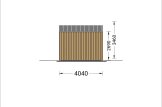 Gartenhaus aus Holz TONIA S (34 mm + Holzverschalung), 4x4 m, 16 m² specification 5