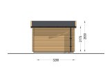 Holzgarage mit Flachdach MODERN (34 mm), 3.6x5.4 m, 20 m² specification 4