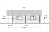 Isoliertes Blockbohlenhaus RIVIERA 120 m² specification 3
