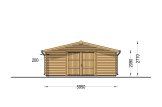 Holzgarage CLASSIC (44 mm) 6x6 m, 36 m² specification 2