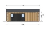 Blockbohlenhaus ANGELA (44 mm + Holzverschalung), 43 m² specification 4