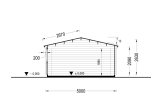 Holzgarage CLASSIC S (44 mm), 5x6 m, 30 m² specification 6