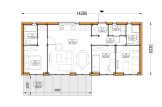 Fertighaus aus Holz BELLA 3 PV (Isoliert, KfW55), 75 m² specification 1