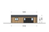 Blockbohlenhaus SELENE (44 mm + Holzverschalung), 54 m² specification 4
