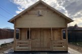 Blockbohlenhaus mit Schlafboden und Terrasse ALBI (66 mm), 20 m² + 8 m² customer 1