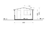 Gartenhaus aus Holz DREUX (44 mm), 4x3 m, 12 m² specification 6