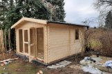 Gartensauna ELDA (44 mm), 4x4 m, 16 m² (4 Räume) customer 2