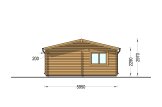 Doppelgarage aus Holz ALTERNATIVE (44 mm), 6x6 m, 36 m² specification 5