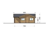 Blockbohlenhaus ADELE S (Isoliert, 44+44 mm), 60 m² specification 5