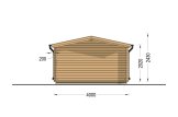 Gartenhaus aus Holz LILLE (34 mm), 4x5 m, 20 m² specification 4