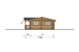 Blockbohlenhaus mit Terrasse DONNA S (44+44 mm), 63 m² + 11.5 m² specification 4