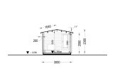 Gartenhaus aus Holz POOLHOUSE (34 mm), 4x3 m, 12 m² specification 6
