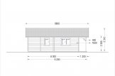 Blockbohlenhaus mit Terrasse RIVIERA (120 mm), 100 m² + 20 m² specification 5