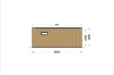 Modern Gartenhaus PREMIUM S (Isoliert, 34 mm + Holzverschalung), 6.5x4.5 m, 30 m² specification 4