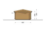 Holzgarage CLASSIC (44 mm), 4x7.5 m, 30 m² specification 4