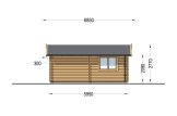 Holzgarage CLASSIC (44 mm) 6x6 m, 36 m² specification 5