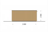 Holzgarage mit Flachdach STELA F (Elementbauweise), 4x6 m, 24 m² specification 5