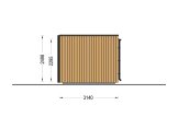 Gartenhaus aus Holz AMARA (34 mm + Holzverschalung), 5x3 m, 13 m² specification 5