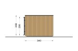 Gartenhaus aus Holz LAYLA (Isoliert, 34 mm + Holzverschalung), 5x3 m, 13 m² specification 3