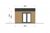Gartenhaus aus Holz PIA (Isoliert, 34 mm + Holzverschalung), 4x3 m, 12 m² specification 5