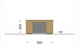 Holzgarage mit Flachdach SILVIA F (34 mm + Holzverschalung), 5x6 m, 30 m² specification 5