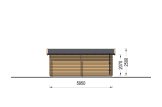 Holzgarage CLASSIC (34 mm), 4x6 m, 24 m² specification 5