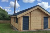 Blockbohlenhaus GRETA (44+44 mm), 54 m² customer 2