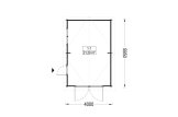 Holzgarage CLASSIC (34 mm), 4x6 m, 24 m² specification 1