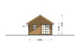 Blockbohlenhaus mit Schlafboden SCOOT S (34+34 mm), 27 m² + 9 m² specification 3