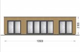 Modernes Ferienhaus aus Holz PREMIUM (Isoliert, SIPS), 10.5x4.5 m, 40 m² specification 2