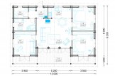 Isoliertes Blockbohlenhaus RIVIERA 120 m² specification 1
