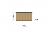 Holzgarage mit Flachdach SILVIA F (34 mm + Holzverschalung), 5x6 m, 30 m² specification 4