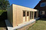 Gartenhaus als Büro Mit Terrasse PREMIUM (34 mm + Holzverschalung), 5x3 m, 15 m² + 9 m² customer 1