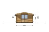 Gartenhaus aus Holz RENNES (34 mm) 4x3 m, 12 m² specification 2