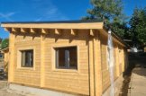 Blockbohlenhaus mit Flachdach BERTA (Extra Isoliert, 44+44 mm), 105 m² customer 2