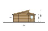 Doppelgarage aus Holz TWIN DUO (44 mm), 8x6 m, 48 m² specification 5