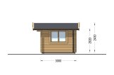 Gartenhaus aus Holz LILLE (44 mm), 4x3 m, 12 m² specification 5