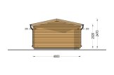 Gartenhaus aus Holz OLYMP (34 mm), 4x3 m, 12 m² specification 4