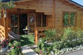 Gartenhaus aus Holz mit Terrasse OLIVIA S (34+34 mm), 6x6 m, 27 m² + 8 m² Terrasse customer 1