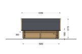 Holzgarage BARN (44 mm), 5x6 m, 30 m² specification 3