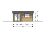 Gartenhaus aus Holz OSLO (44 mm), 5x4 m, 20 m² specification 2