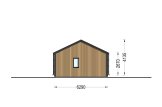 Blockbohlenhaus NICOLE S (Isoliert, 66 mm + Holzverschalung), 66 m² specification 3