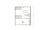 Blockbohlenhaus SARA S (44 mm + Holzverschalung), 27 m² specification 2