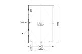 Holzgarage mit Flachdach MODERN (34 mm), 3.6x5.4 m, 20 m² specification 1